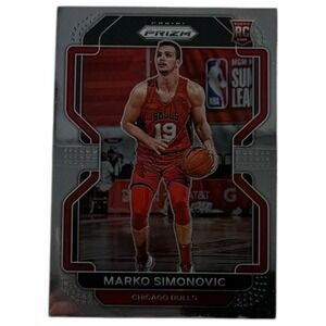 2021-22 Panini Prizm Marko Simonovic Base Rookie RC #166 Chicago Bulls
